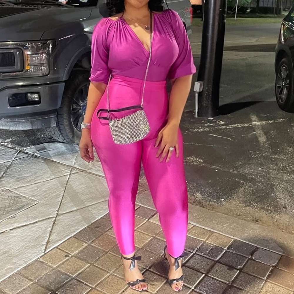 Elegant Pink Jumpsuit